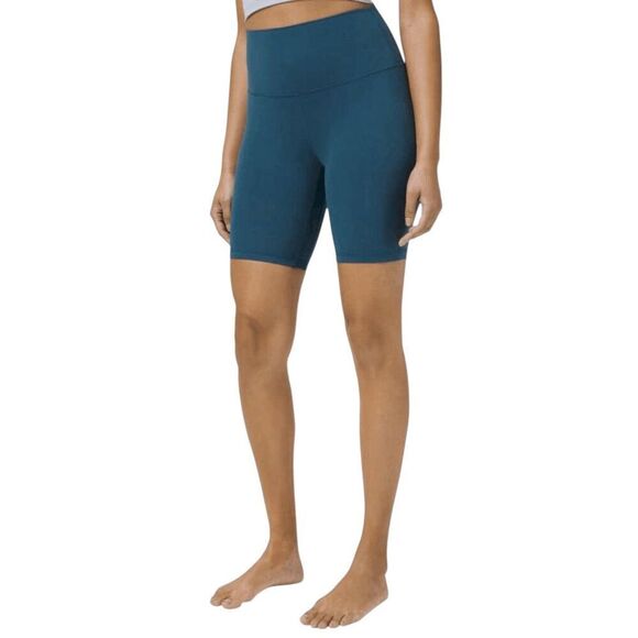 LULULEMON ATHLETICA Align High Rise Short 8' in Blue Borealis Size 4 - Picture 2 of 4